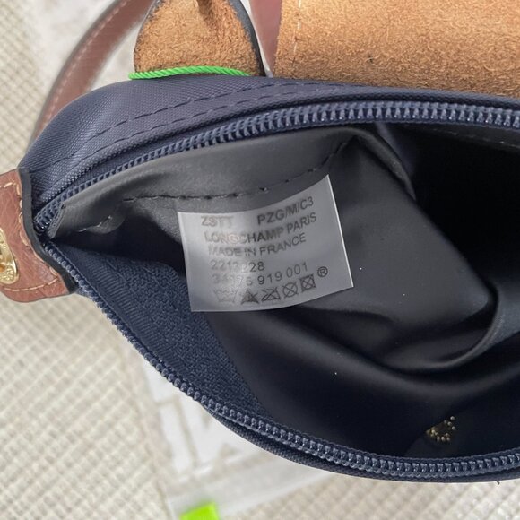 Longchamp Navy and Brown Crossbody Bag - Picture 6 of 6